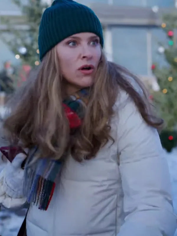 Jill Wagner Christmas Under the Northern Lights White Jacket