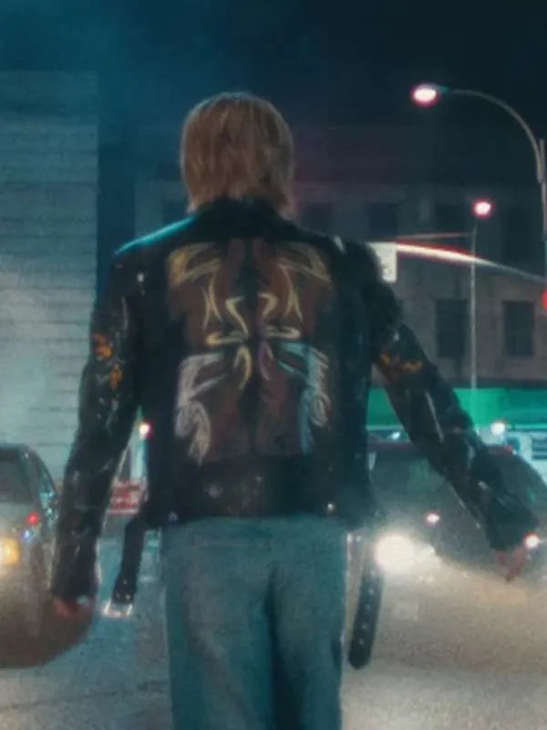 Jimin Who Song Black Leather Jacket