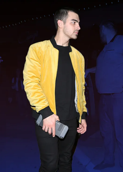 Joe Jonas Yellow And Black Varsity Jacket