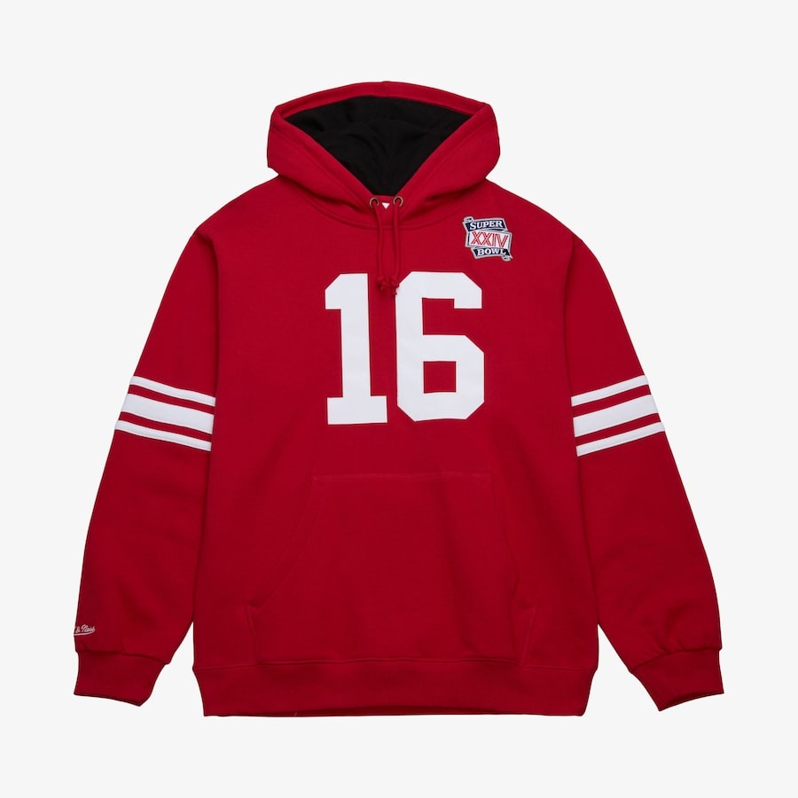 Joe Montana Scarlet San Francisco 49ers Hoodie