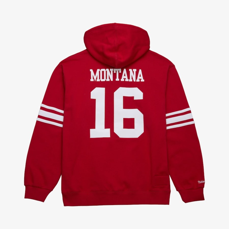 Joe Montana Scarlet San Francisco 49ers Hoodie