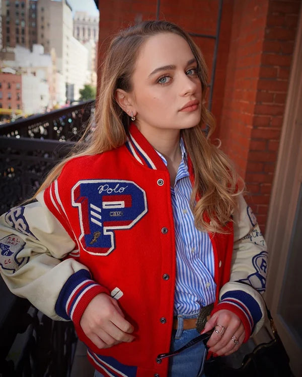 Joey King Fashion Week Varsity Jacket