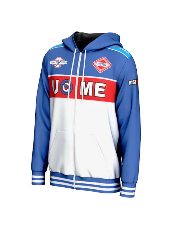Dallas Jackets - WWE John Cena Farewell 2025 Blue Hooded Jacket
