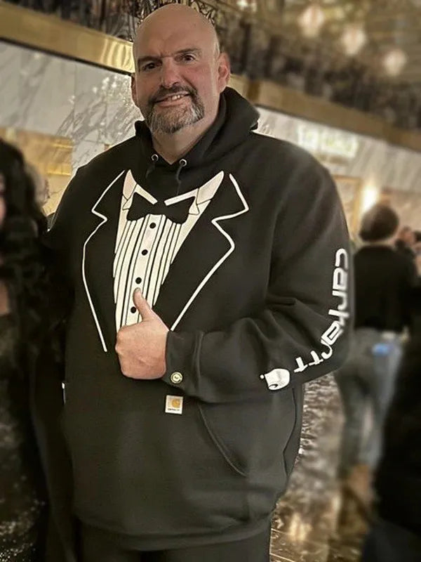 John Fetterman Tuxedo Black Hoodie