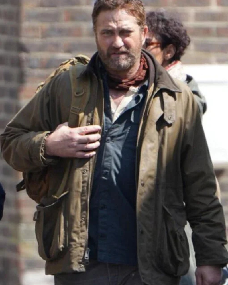 Gerard Butler Greenland Migration 2025 Green Jacket