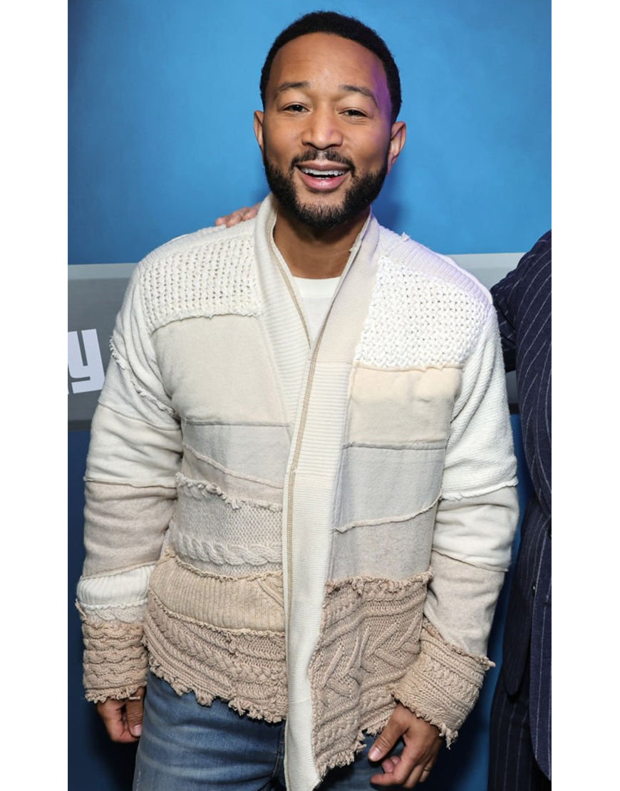John Legend SiriusXM Studios cardigan
