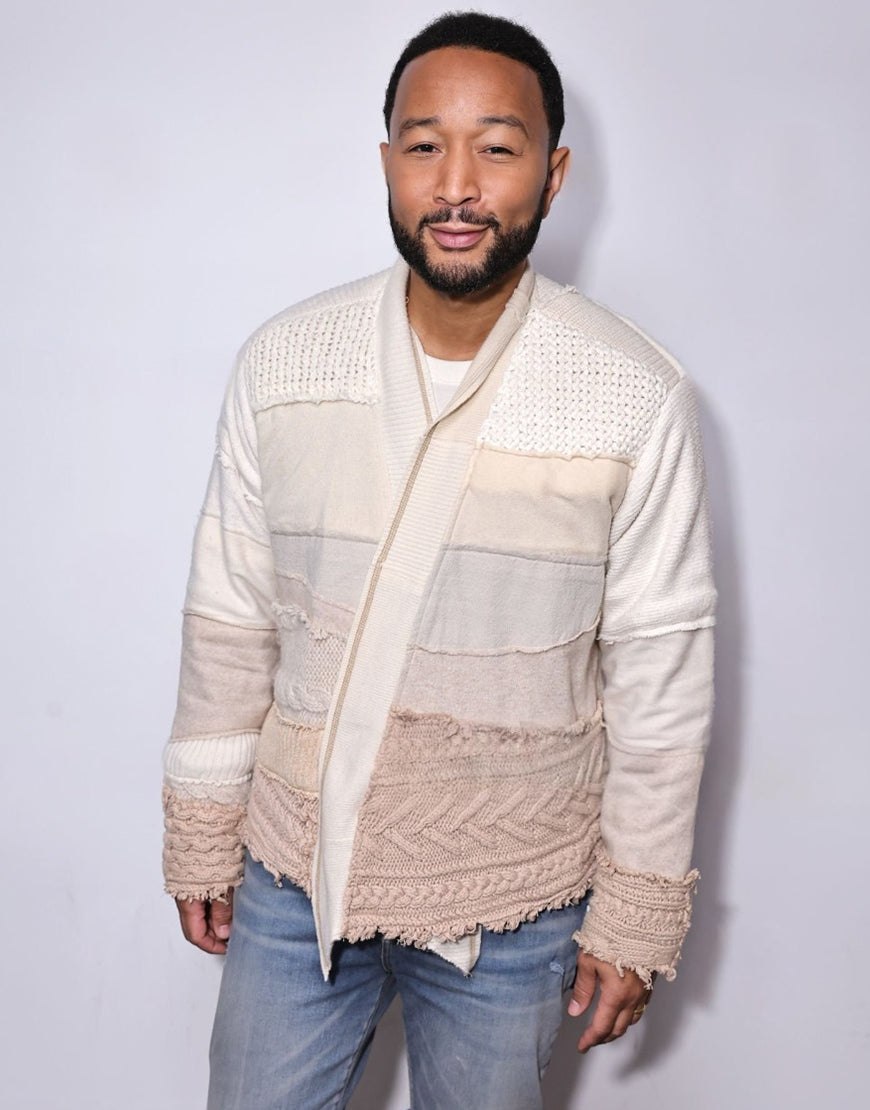 John Legend SiriusXM Studios cardigan