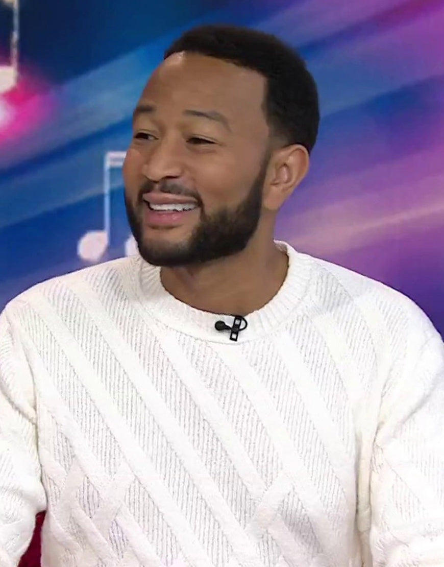 John Legend The Today Show White Sweater