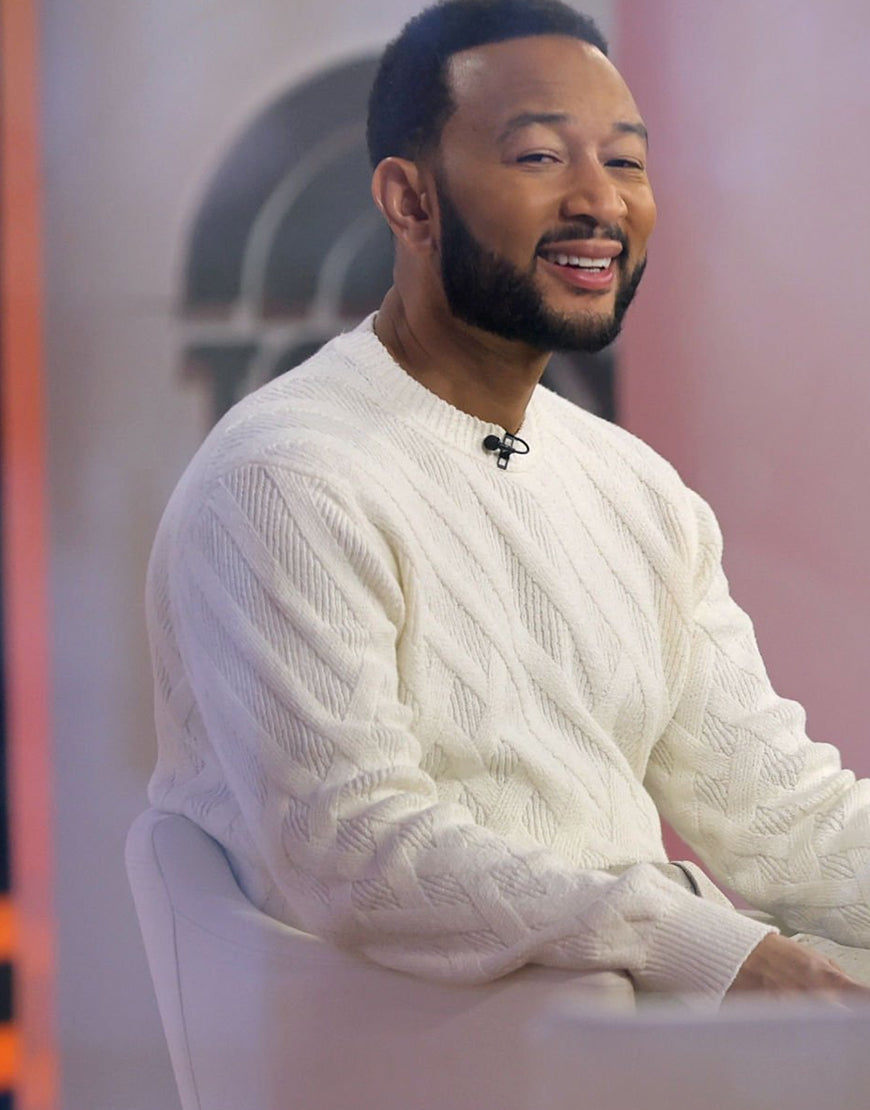 John Legend The Today Show White Sweater