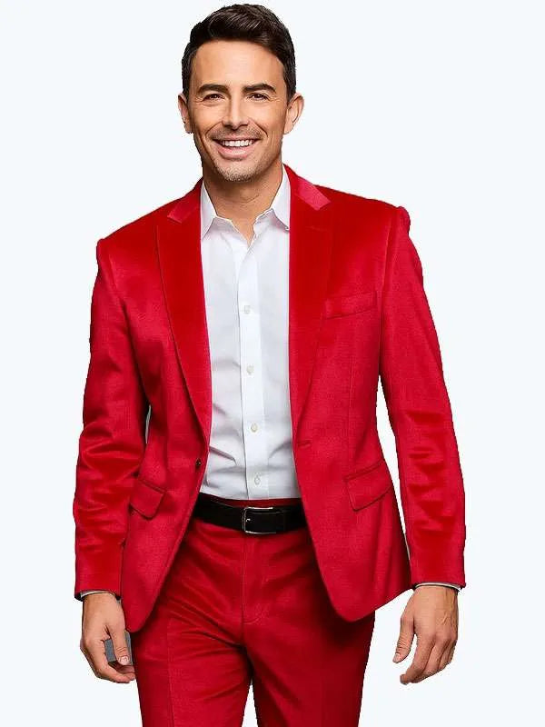 Jonathan Bennett Finding Mr. Christmas Red Blazer
