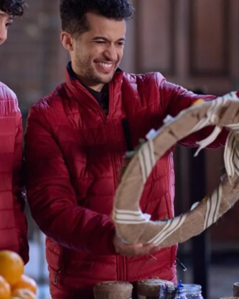 Jordan Fisher The 5-year Christmas Party 2024 Red Jacket