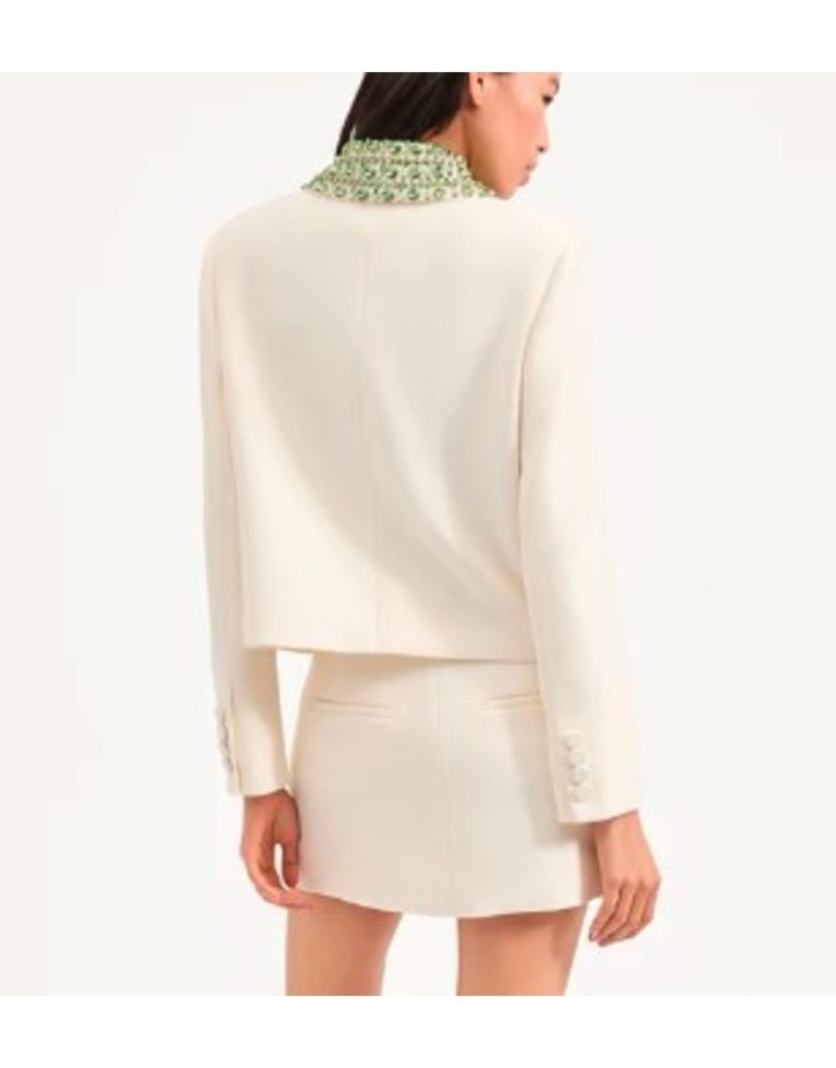 The View 2025 Joy Behar White Embellished Jacket