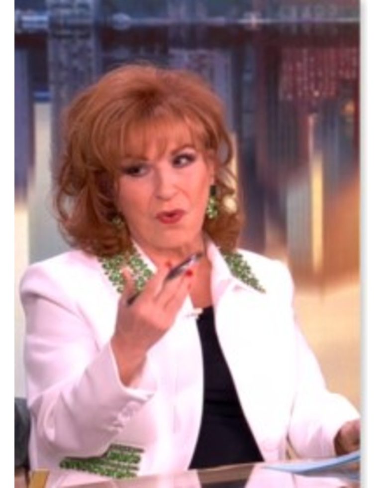 The View 2025 Joy Behar White Embellished Jacket