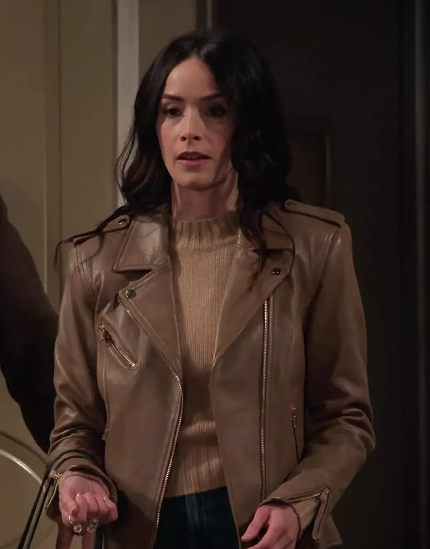 Extended Family 2024 Abigail Spencer Leather Biker Jacket