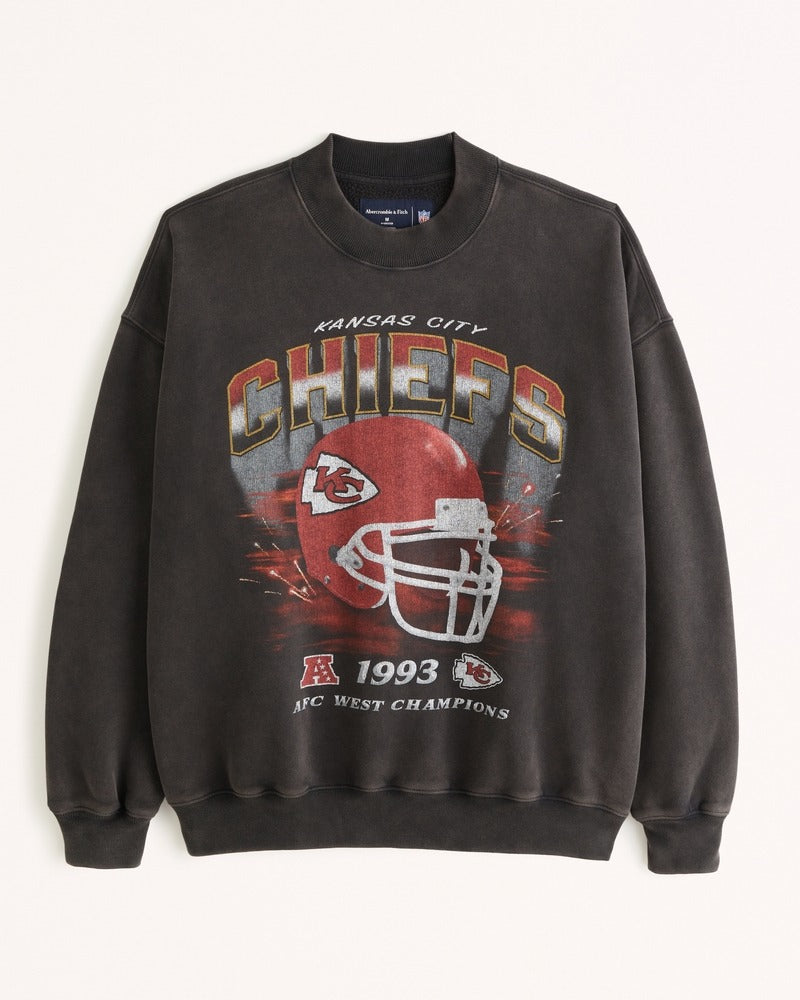 Kansas City Chiefs Graphic Crew Sweatshirt