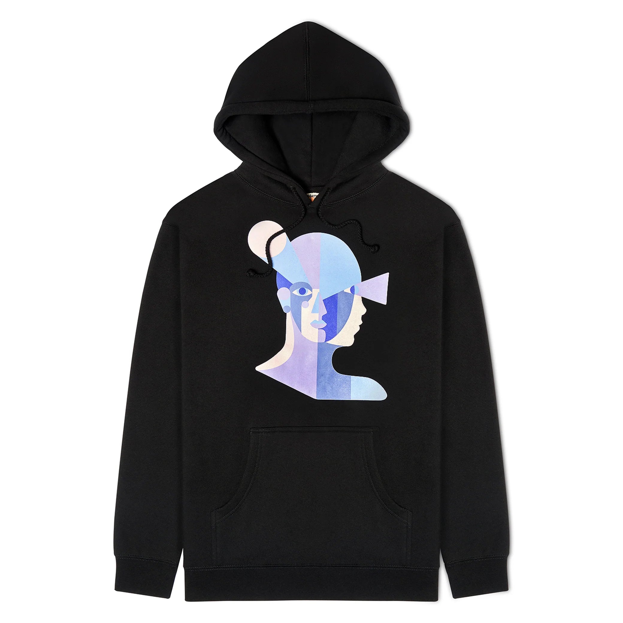 Bauhaus Face Black Hoodie