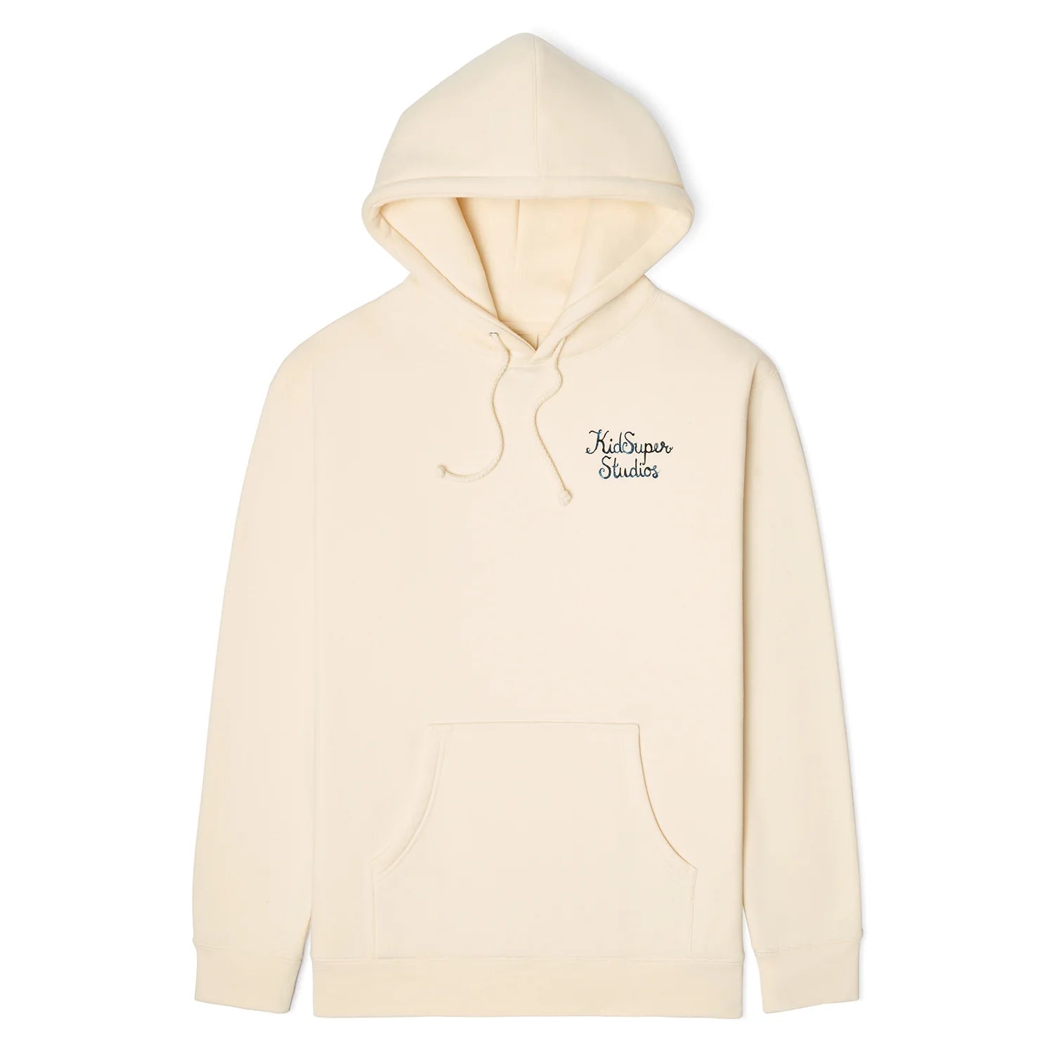 Script logo cream Hoodie
