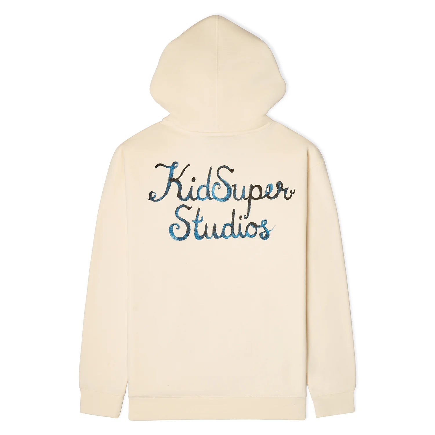 Script logo cream Hoodie