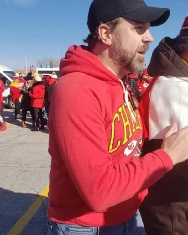 KansasCityJasonSudeikisChiefsRedHoodie