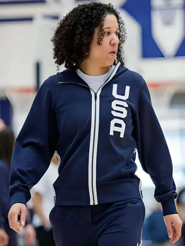 Kara Lawson USA Blue Jacket