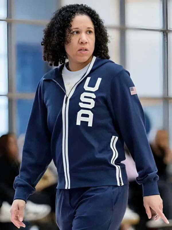 Kara Lawson USA Blue Jacket