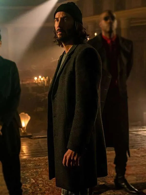 Dallas Jackets - The Matrix Resurrections Keanu Reeves Trench Coat