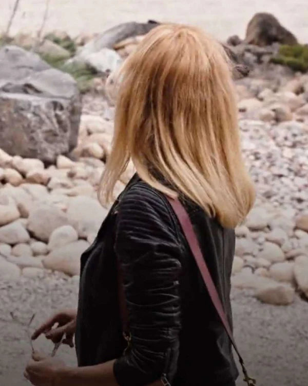 Kelly Reilly Yellowstone Season 4 Beth Dutton Black Leather Jacket