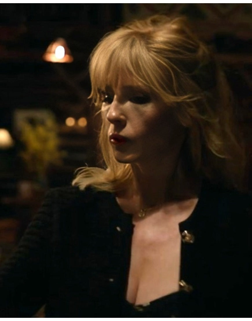 KellyReillyTVSeriesYellowstoneS05BethDuttonBlackCardigan