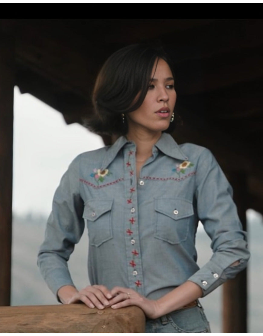 Yellowstone S05 Monica Dutton Floral Shirt