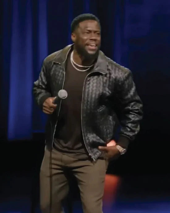 Kevin Hart: Acting My Age Black Leather Jacket