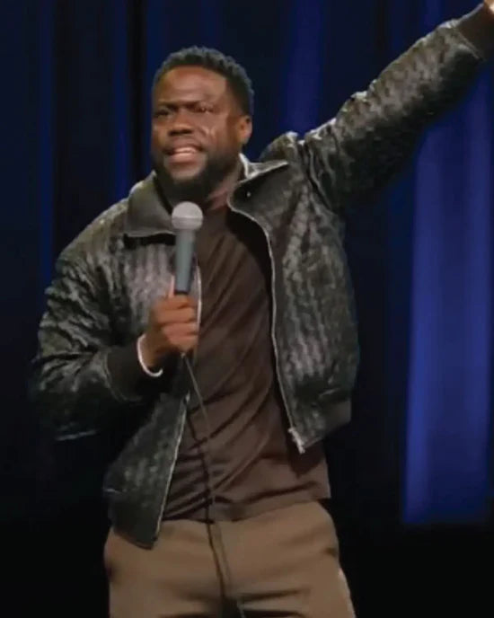 Kevin Hart: Acting My Age Black Leather Jacket