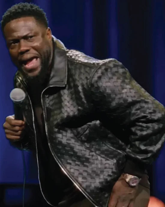 Kevin Hart: Acting My Age Black Leather Jacket