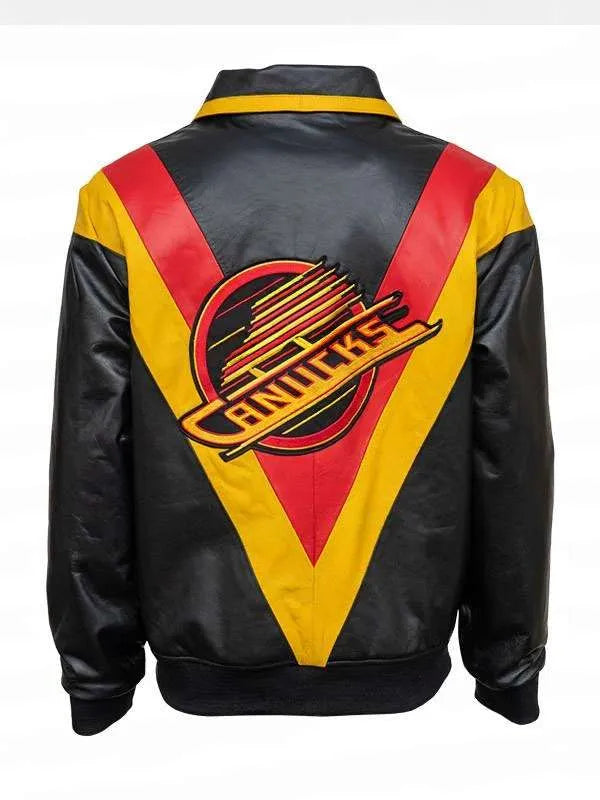 Kevin Lankinen Canucks Leather Jacket