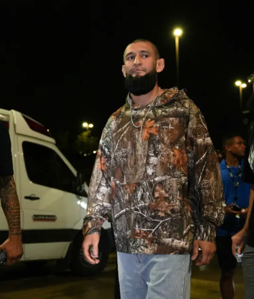 Khamzat Chimaev UFC 319 Camo Hoodie