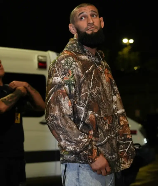 Khamzat Chimaev UFC 319 Camo Hoodie
