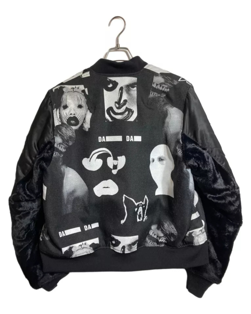 Kidill Anarchy Ma-1 Black Bomber Flight Jacket