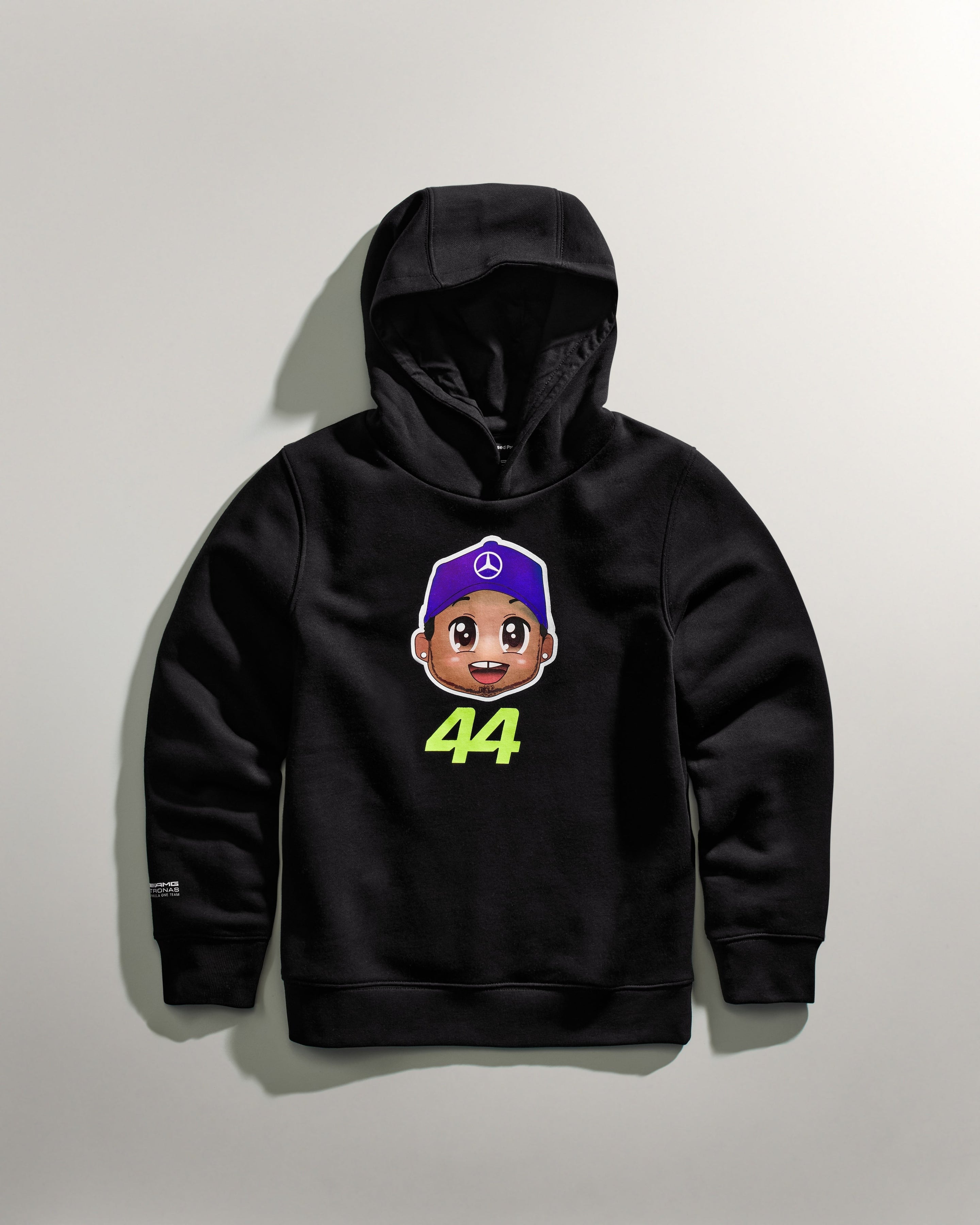 Kids Lewis Hamilton Caricature Graphic Hoodie