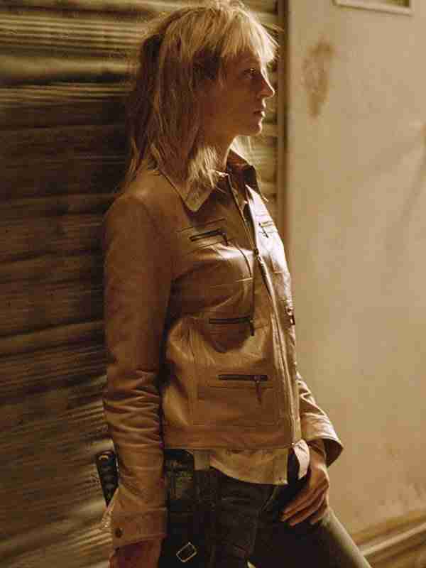 Uma Thurman Kill Bill Leather Jacket