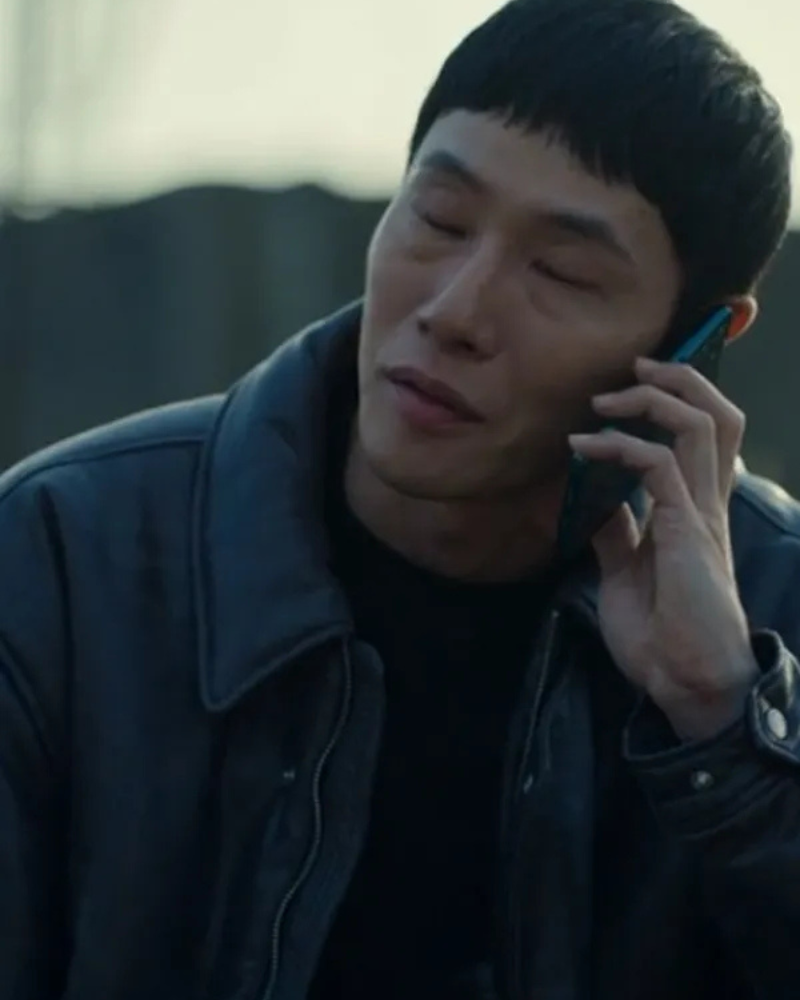 Um Tae-seong The Trunk Tv Series Black Leather Jacket