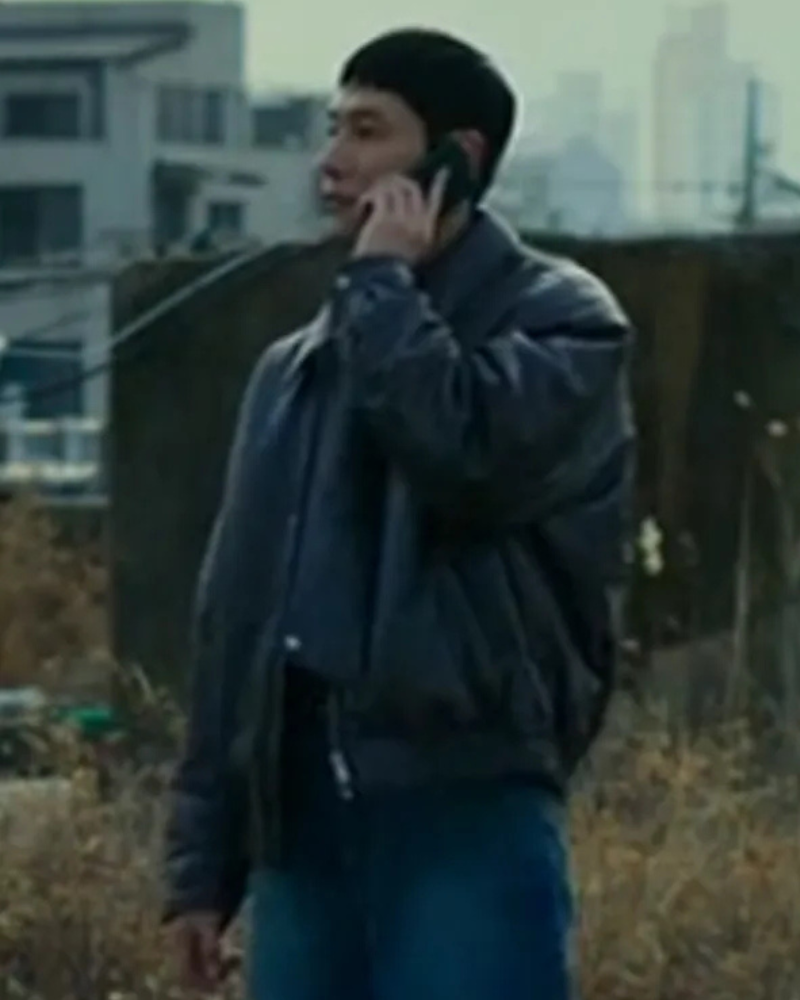 Um Tae-seong The Trunk Tv Series Black Leather Jacket