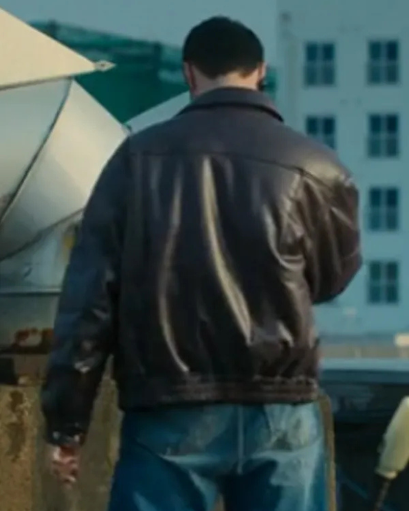 Um Tae-seong The Trunk Tv Series Black Leather Jacket