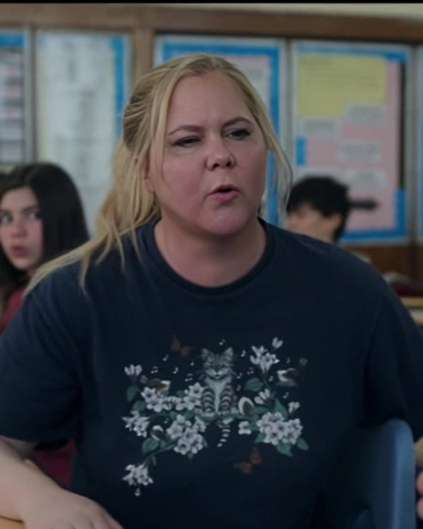 Kinda Pregnant 2025 Amy Schumer Blue Graphic T-Shirt