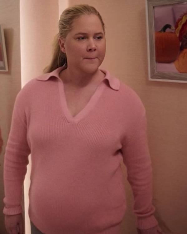 Kinda Pregnant 2025 Amy Schumer Pink Sweater