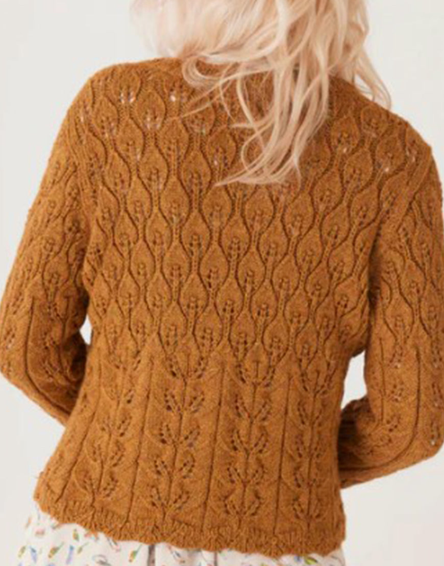 Kinda Pregnant 2025 Brianne Howey Brown Cardigan
