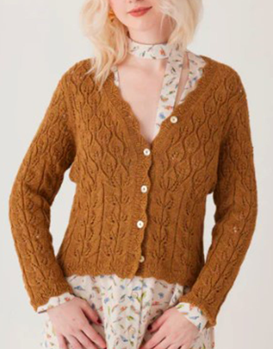 Kinda Pregnant 2025 Brianne Howey Brown Cardigan