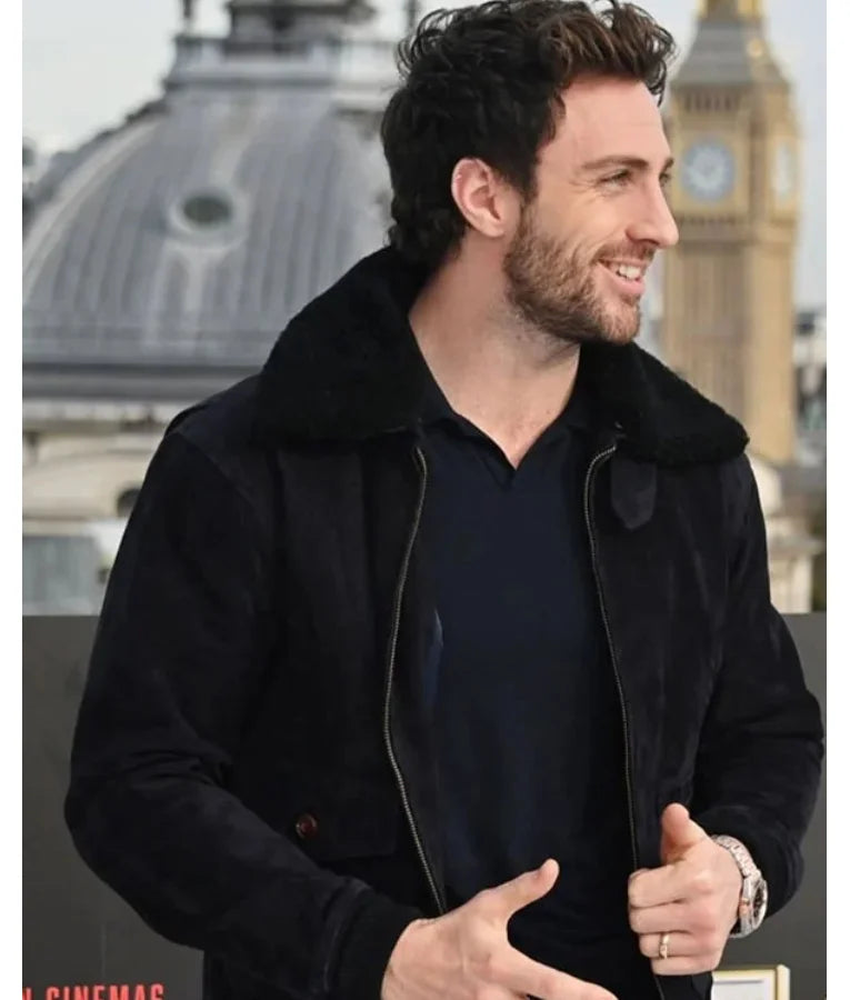 Aaron Taylor Johnson Kraven The Hunter Photocall Jacket