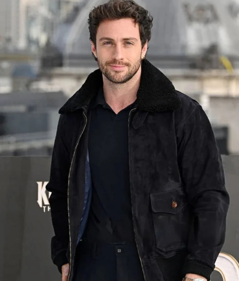 Aaron Taylor Johnson Kraven The Hunter Photocall Jacket