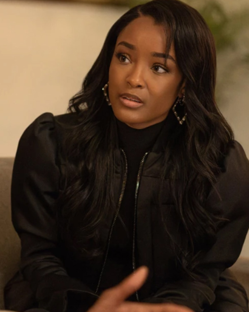 Diana Tejada Power Book II Ghost S04 Black Puffer Jacket