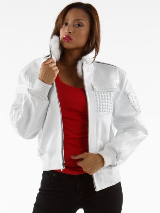 Ladies Pelle Pelle Mb Bomber Leather Jacket