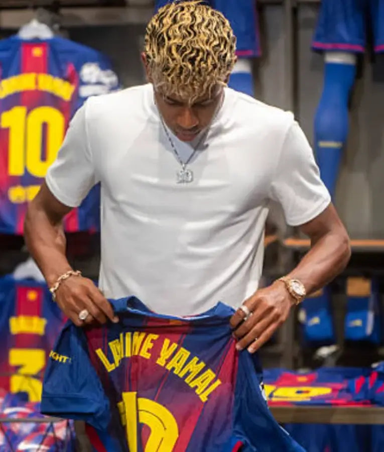 Lamine Yamal Barcelona Number 10 Jersey